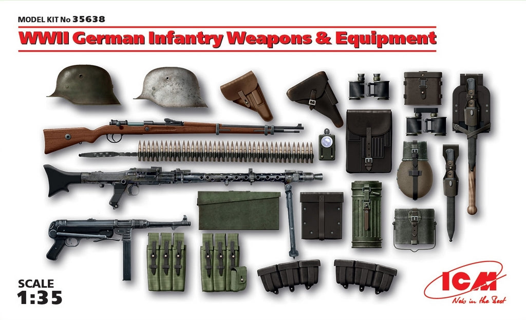 ICM 1:35 Ger. Infantry Weapons & Equip.