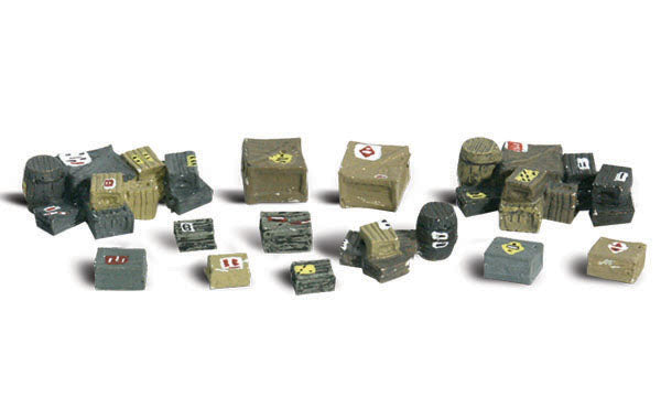 Woodland Scenics Assorted Crates, HO Scale