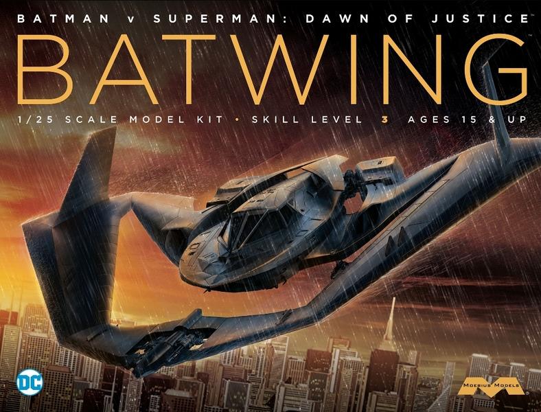 Moebius 1:25 Batman vs Superman Batplane