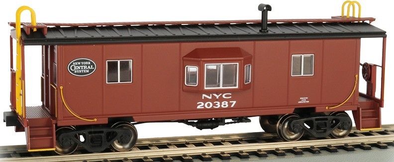 Bachmann NY Central #20387 Bay Window w/Roof Walk Caboose, HO Scale