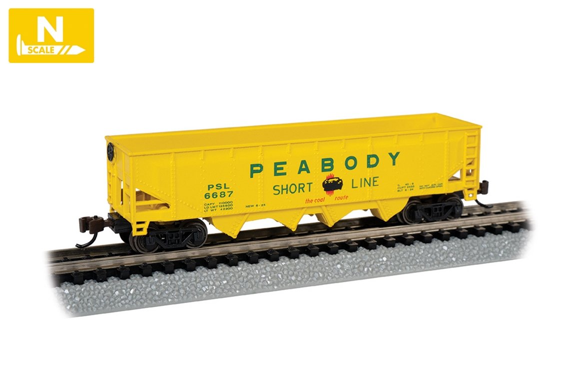 Bachmann Peabody Coal Company #6687 40ftQuadhopper, N Scale