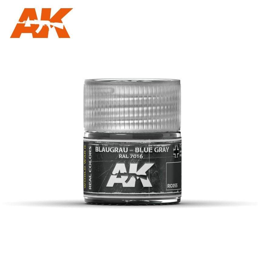 AK Interactive Real Colours Blaugrau-Blue Grey RAL 7016 10ml