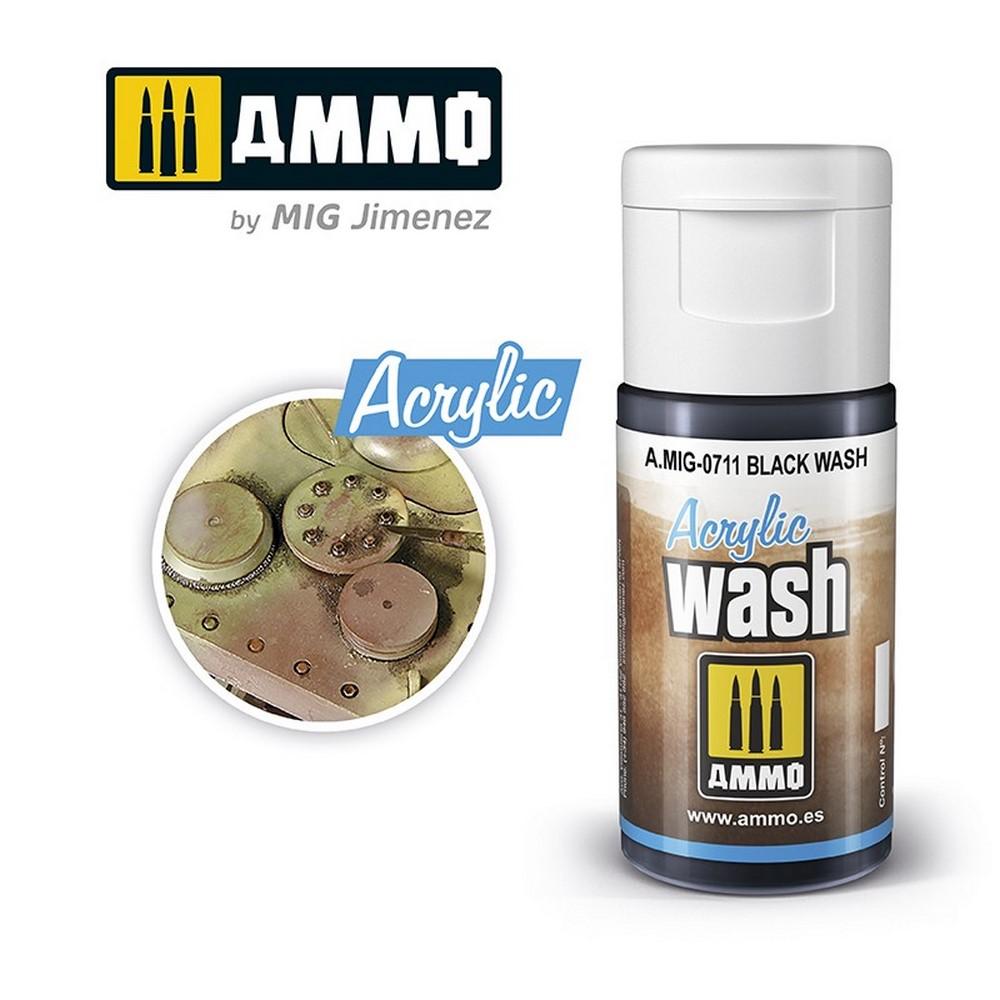 Ammo Acrylic Wash Black