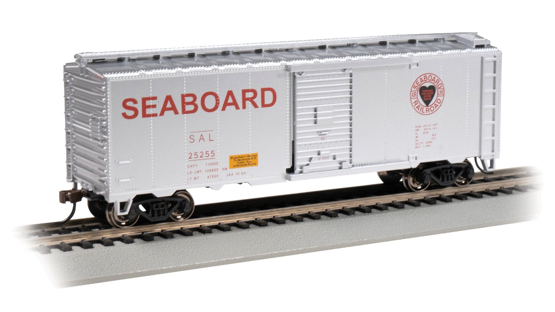 Bachmann Seaboard #2525 40ft Beer BoxcarSilver. HO Scale