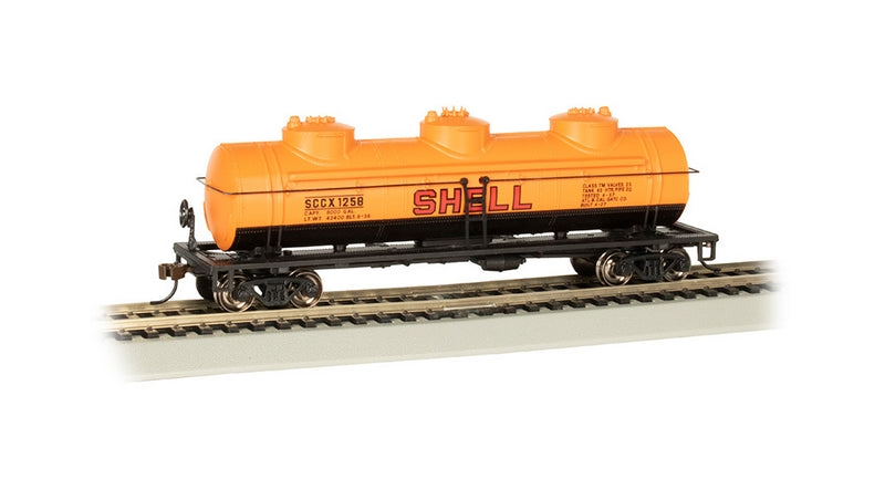 Bachmann Shell #1258 40ft 3 Dome Tank Car. HO Scale