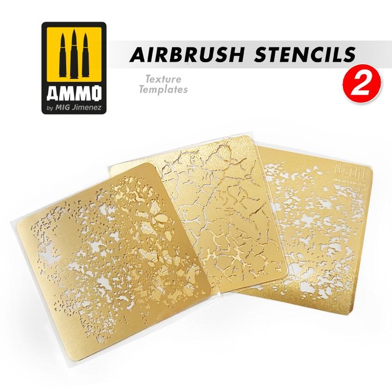 Ammo Airbrush Stencils #2 3 Aluminium Stencils