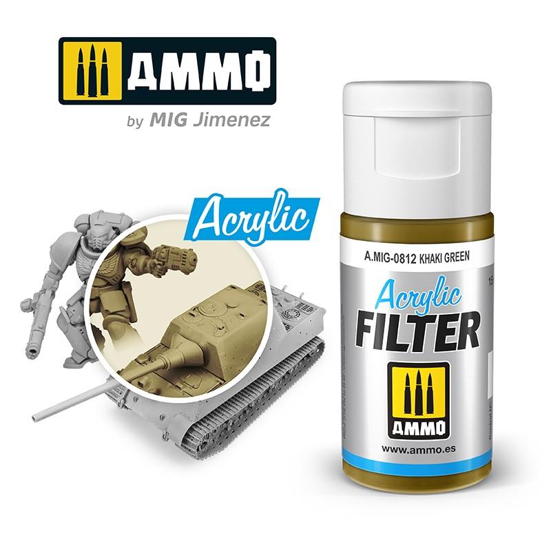 Ammo Acrylic Filter Khaki Green