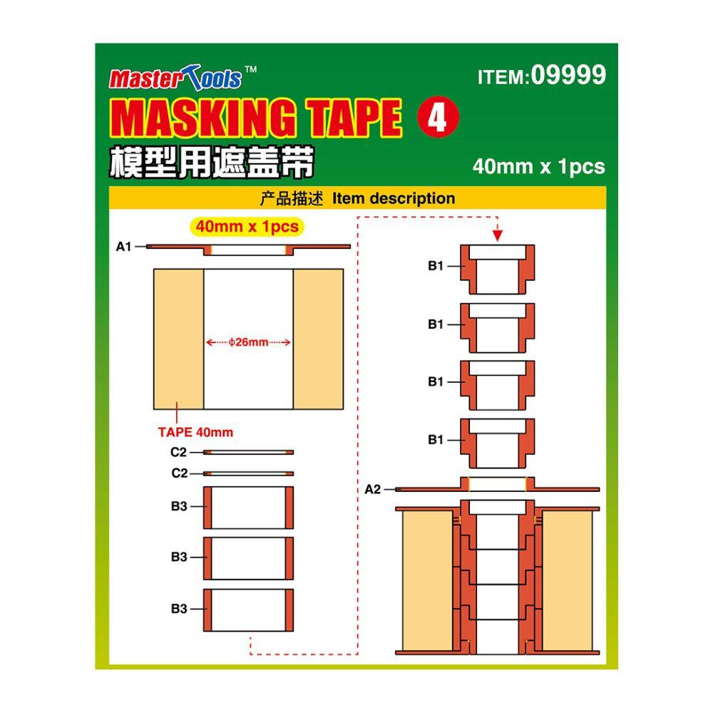 Master Tools Masking Tape 1 x 40mm withHolder