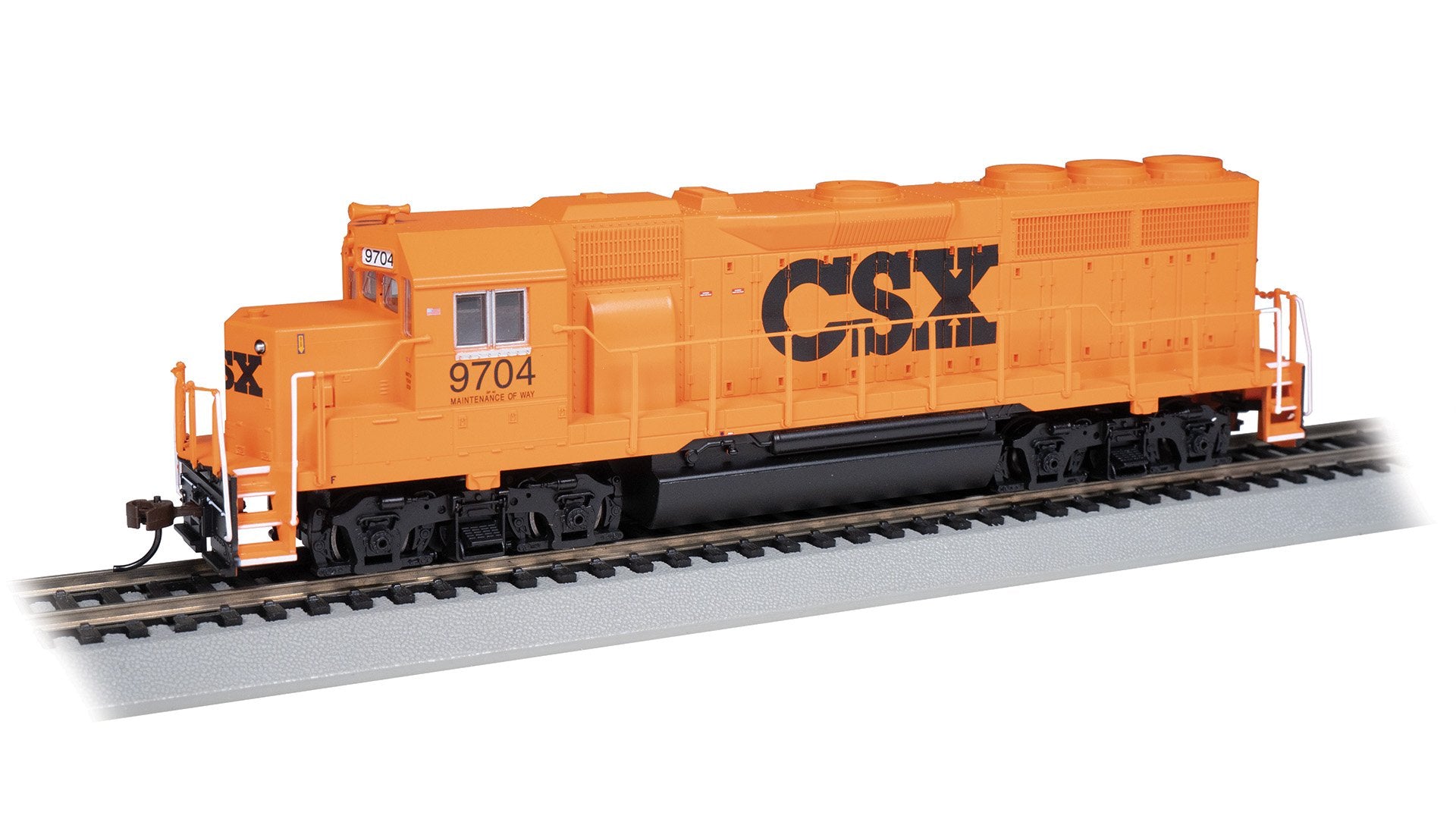 Bachmann CSX #9704 Maint. of Way EMD GP40 Diesel Loco, DCC Ready, HO