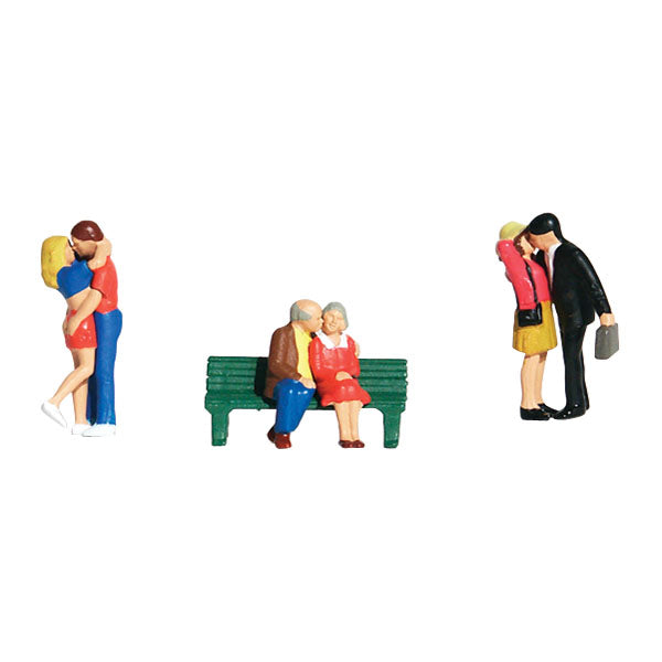 Woodland Scenics Lovers, 6 Figures, HO Scale