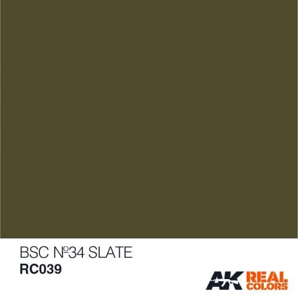 AK Interactive Real Colours Bsc Nº34 Slate 10ml