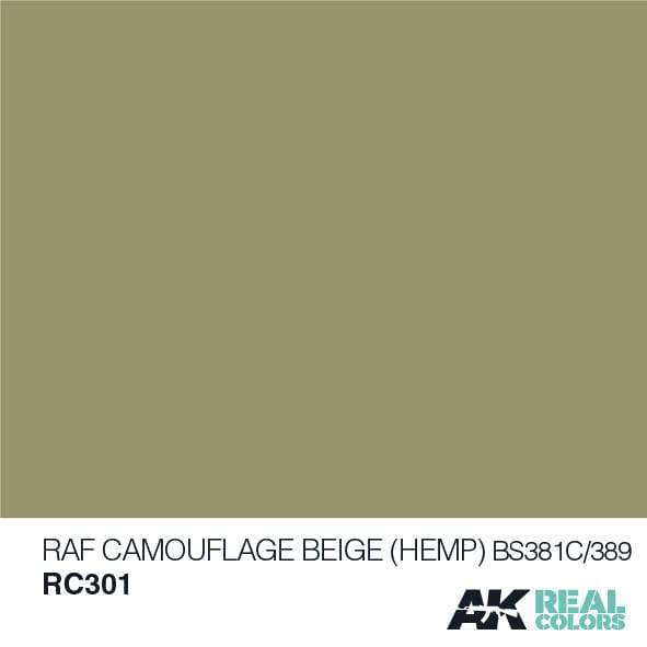 AK Interactive Real Colours RAF Camouflage Beige (Hemp) Bs 381C/389