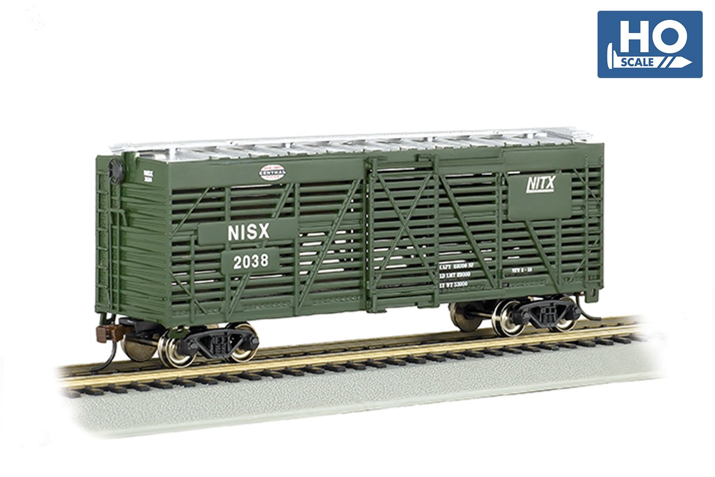 Bachmann New York Central #2038 40ft Stock Car. HO Scale