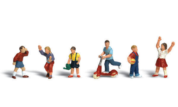 Woodland Scenics Children, 6 Figures, HOScale