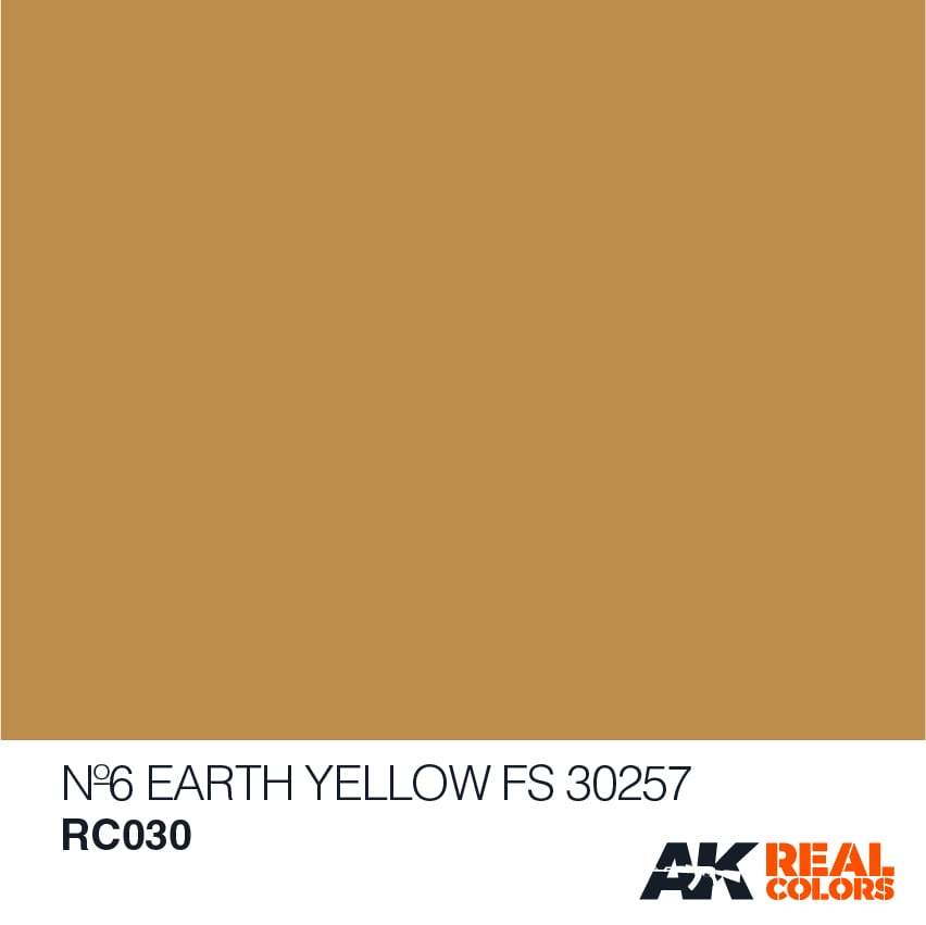 AK Interactive Real Colours Nº6 Earth Yellow FS 30257 10ml