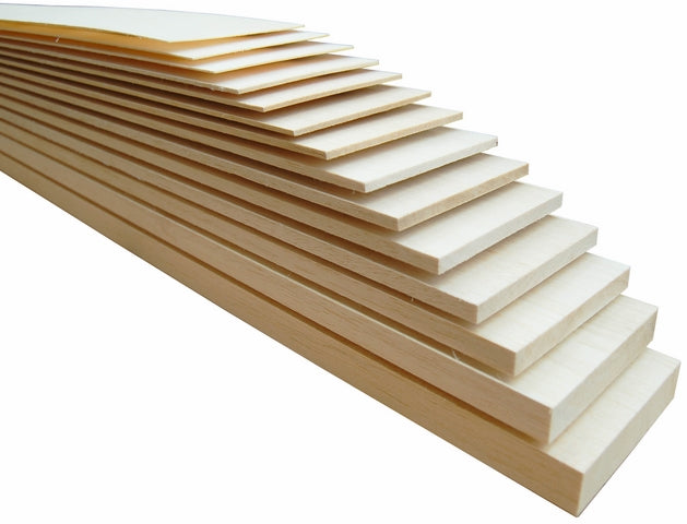 Balsawood Balsa Sheet 1220X100X04.0Mm