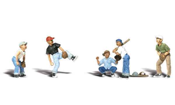 Woodland Scenics Ho Baseball Players I