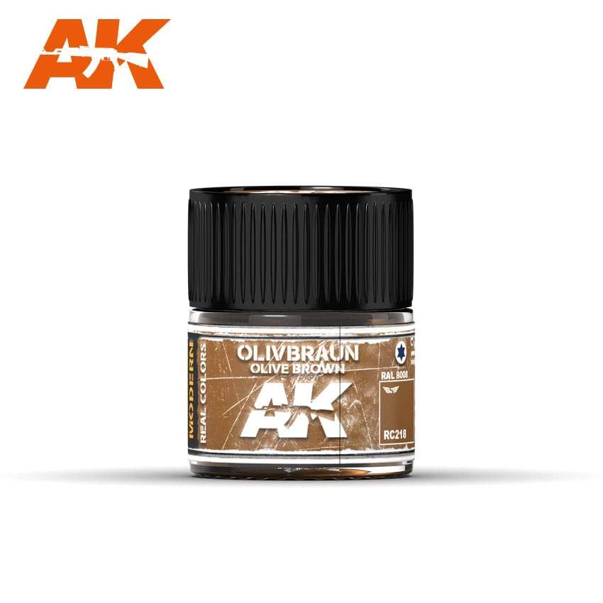 AK Interactive Real Colours Olive Braun-Olive Brown RAL 8008 10ml