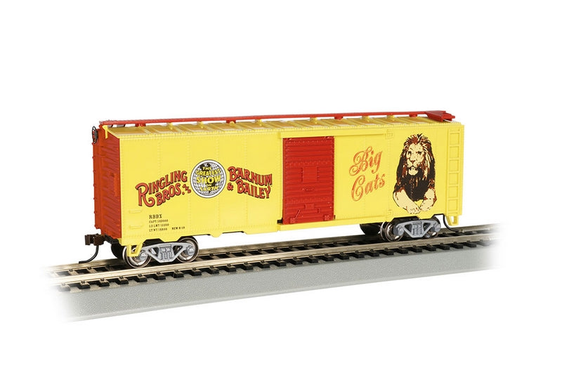 Bachmann Ringling Bros & Barnum & BaileyLion 40ft Boxcar. HO Scale