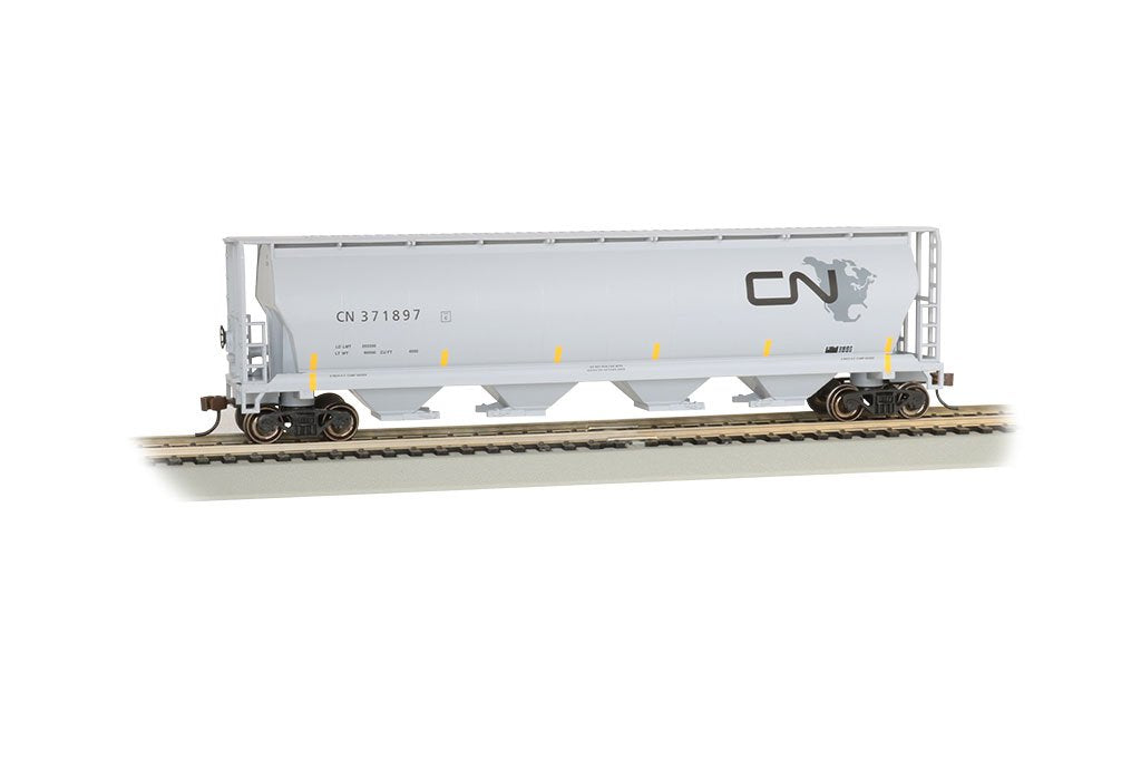 Bachmann Canadian National N/America Logo 4-Bay Cyl. Grain Hopper. HO